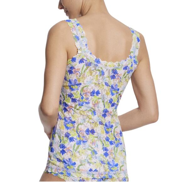 HANKY PANKY SIZE LARGE LACE BRUSH STROKES PRINTED CLASSIC CAMI MULTICOLOR NEW - Picture 2 of 12